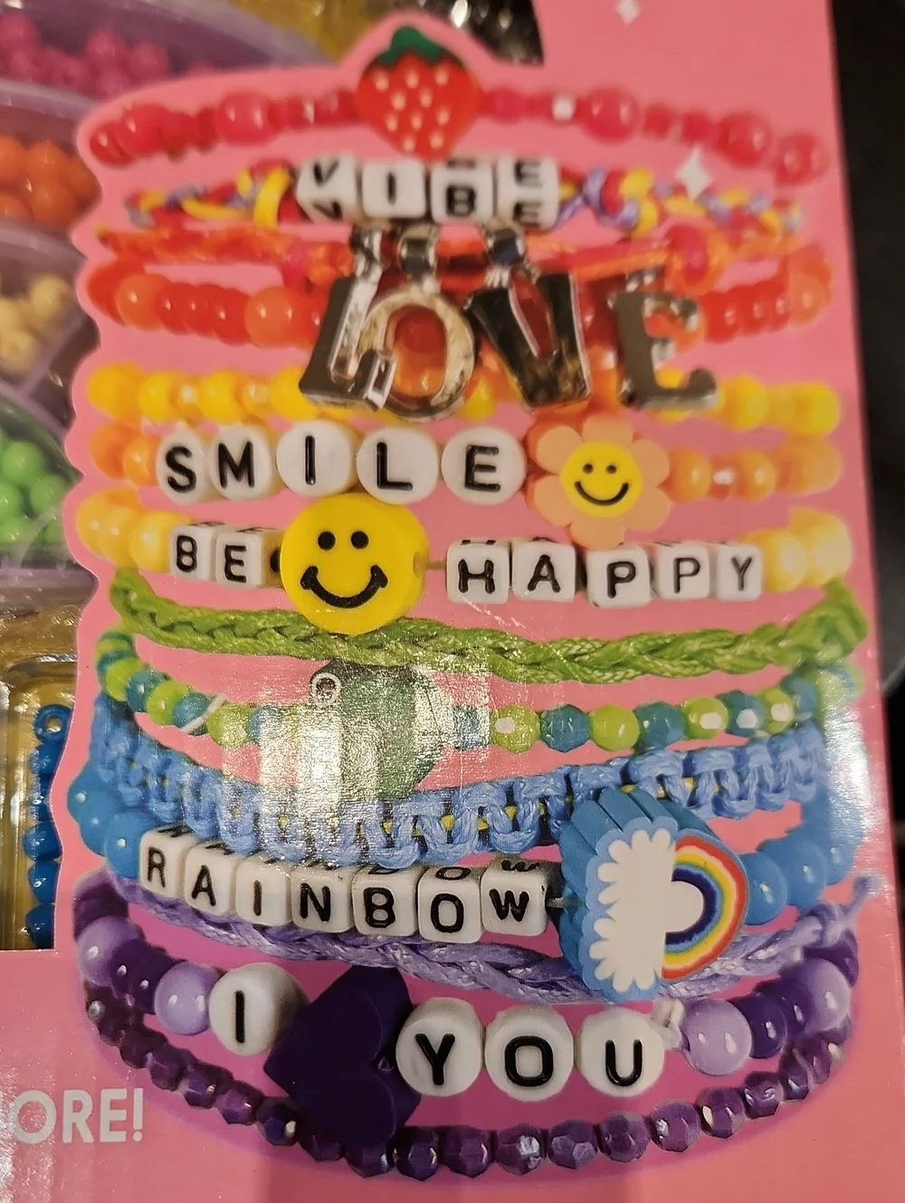 NWT Just My Style Rainbow Jewelry Create 20+ Bracelets Comes With Bead Case